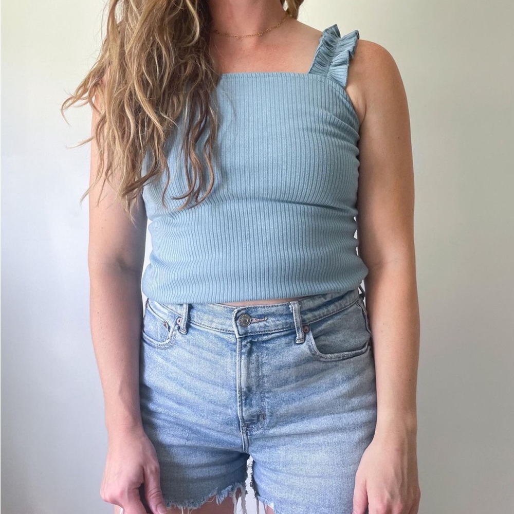 Madewell Ruffled Tank.